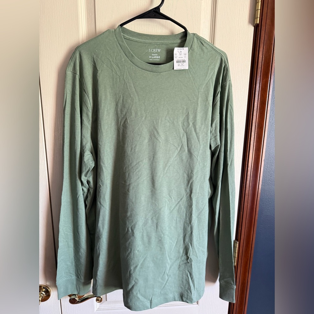NWT JCREW MENS LONG SLEEVE T-SHIRT